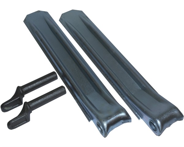 2* Klappenscharnier 320 mm mit Anschweißbolzen - Bordwandscharnier für